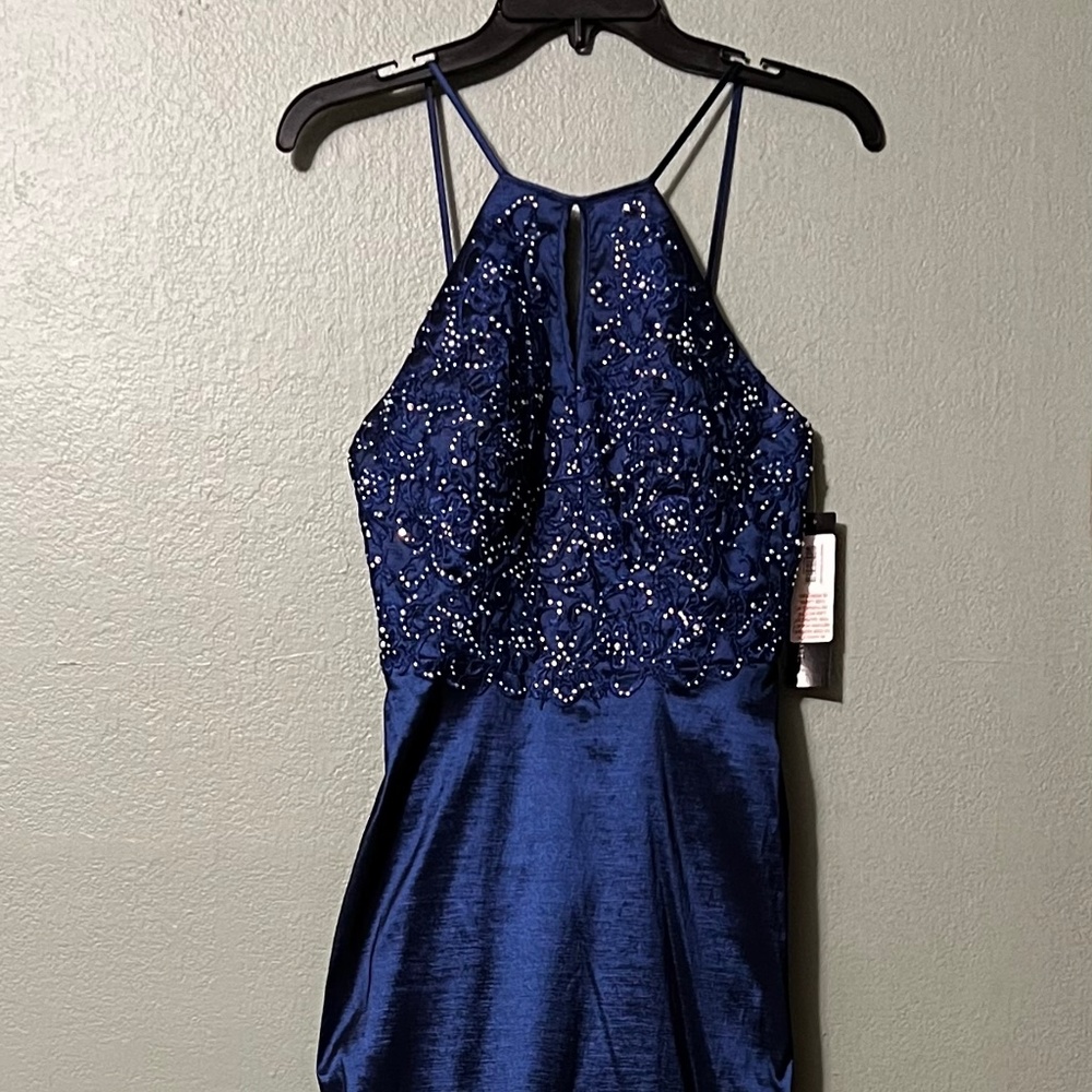Navy Blue Juniors Prom Dress size 5/6